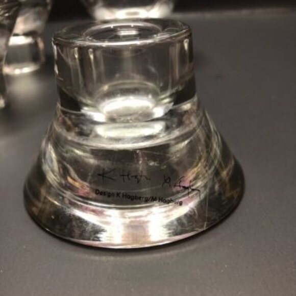 IKEA Hagberg Reversible Glass Tealight & Taper/Votive Candle Holders Set 4 - Picture 5 of 5